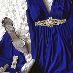 Night Way Crystal Embellished Gown